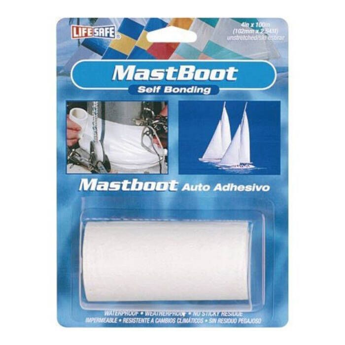 Lifesafe RE3940 MastBoot Tape, 4" x 40", White