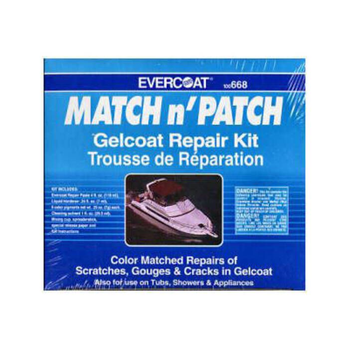 Fibre Glass-Evercoat 100668 Match N' Patch Gelcoat Repair Kit