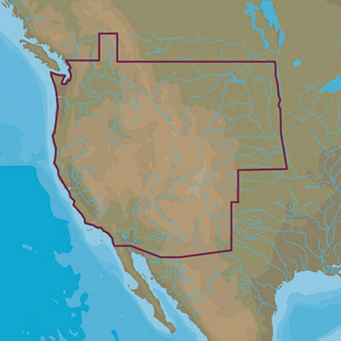 C-MAP M-NA-D071-MS 4D Lakes NA-D071 West US Lakes