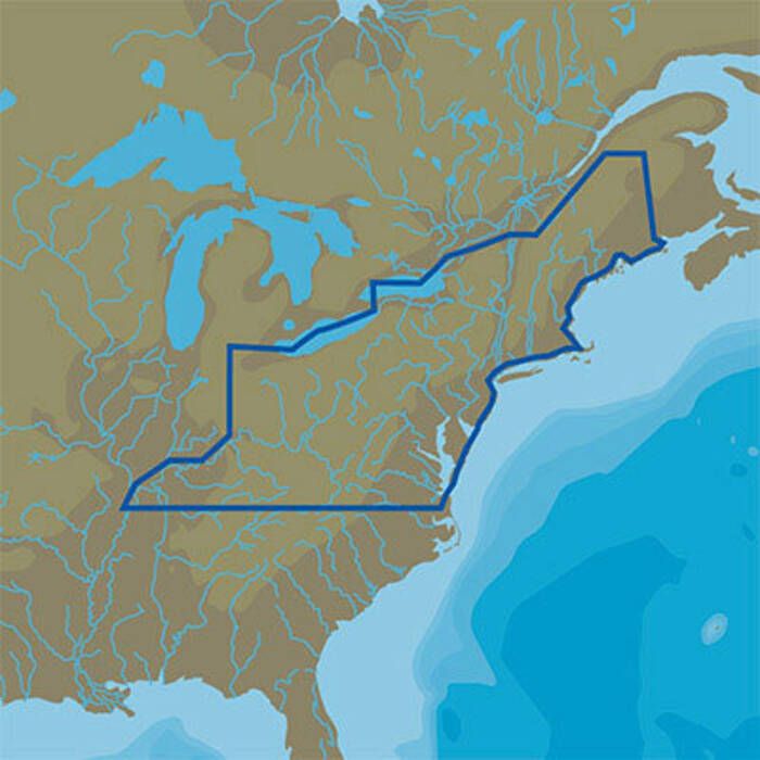 C-MAP M-NA-D073-MS 4D Lakes NA-D073 North East