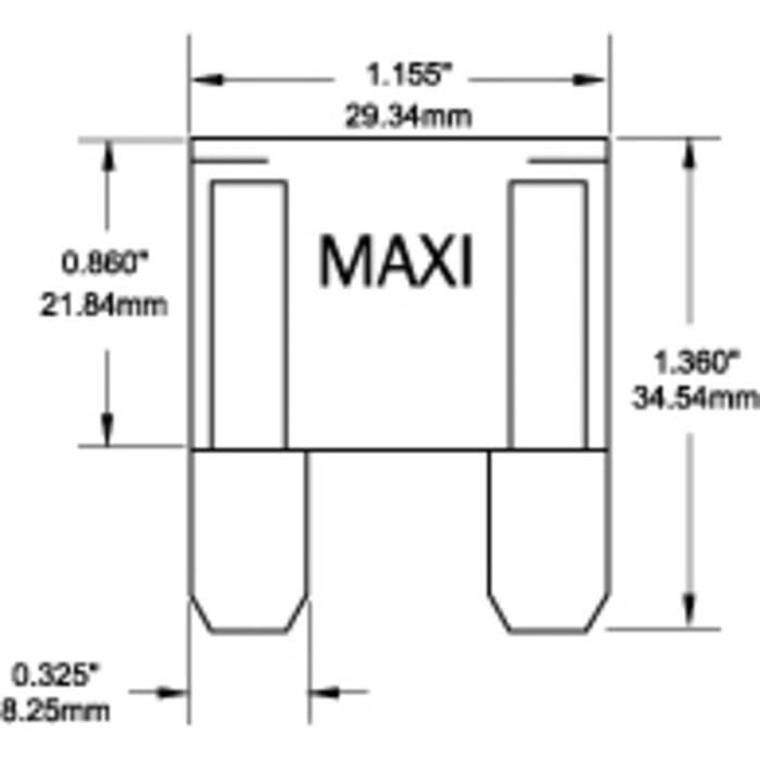 Blue Sea 5138-BSS Fuse Maxi 30 Ampere