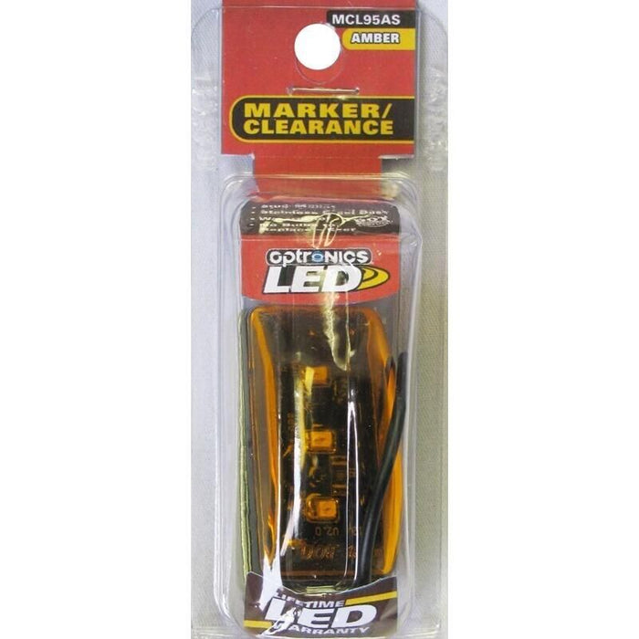 Optronics MCL95AS Sealed Marker/Clearance Light, Amber, Stud, Retail
