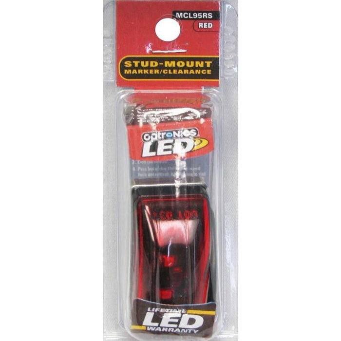 Optronics MCL95RS Sealed Marker/Clearance Light, Red, Stud, Retail