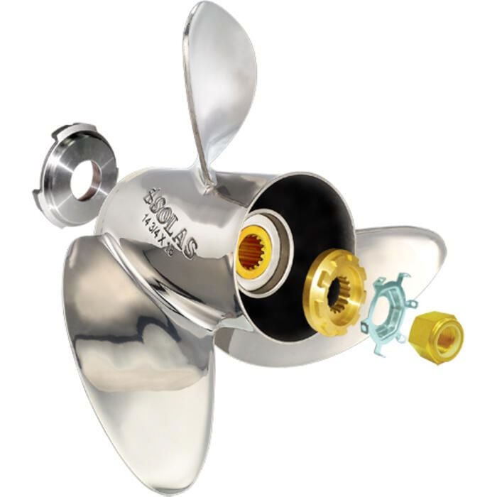 Solas Propeller 17044503 Solas Fixed Hub Prop Hardware Kit Suzuki, Type D+