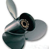 Quicksilver QA1916X Black Diamond 3-Blade Aluminum Propeller, 14.5" Diameter x 19" Pitch, Right Hand Rotation