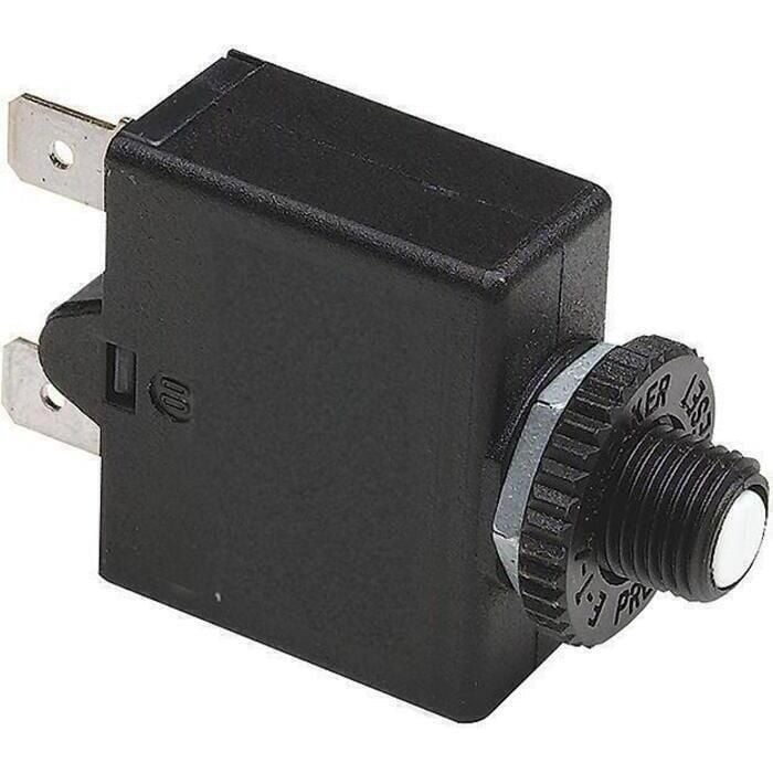 Seachoice 13391 Mini Push to Reset Circuit Breaker, 10 AMP