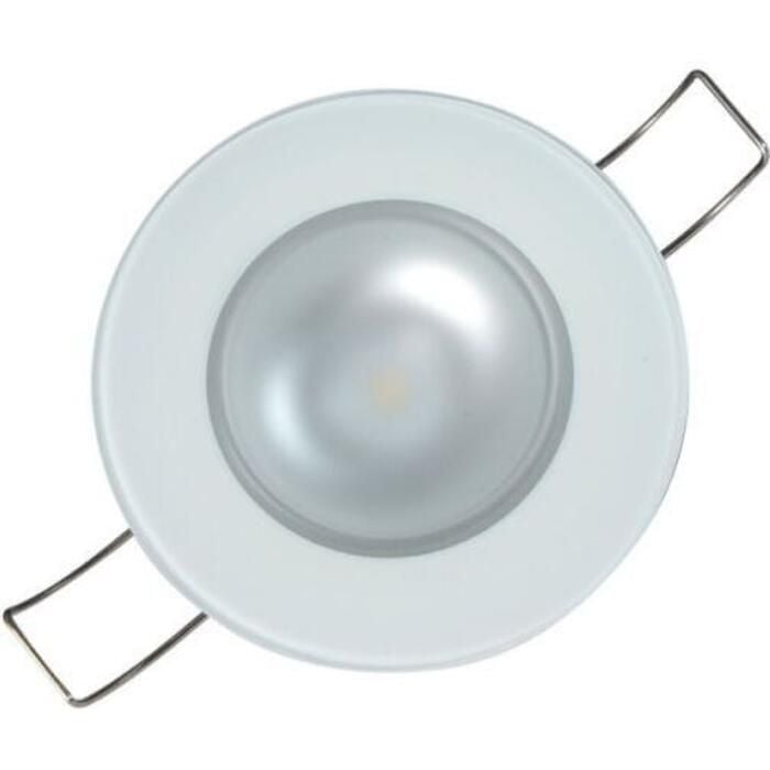 Lumitec 113190 Mirage Flush Mount Down Light w/Glass Bezel & Non-Dimming, White/Blue/Red/Purple LEDs