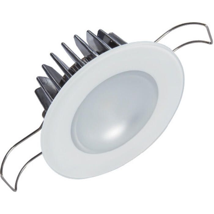 Lumitec 113190 Mirage Flush Mount Down Light w/Glass Bezel & Non-Dimming, White/Blue/Red/Purple LEDs