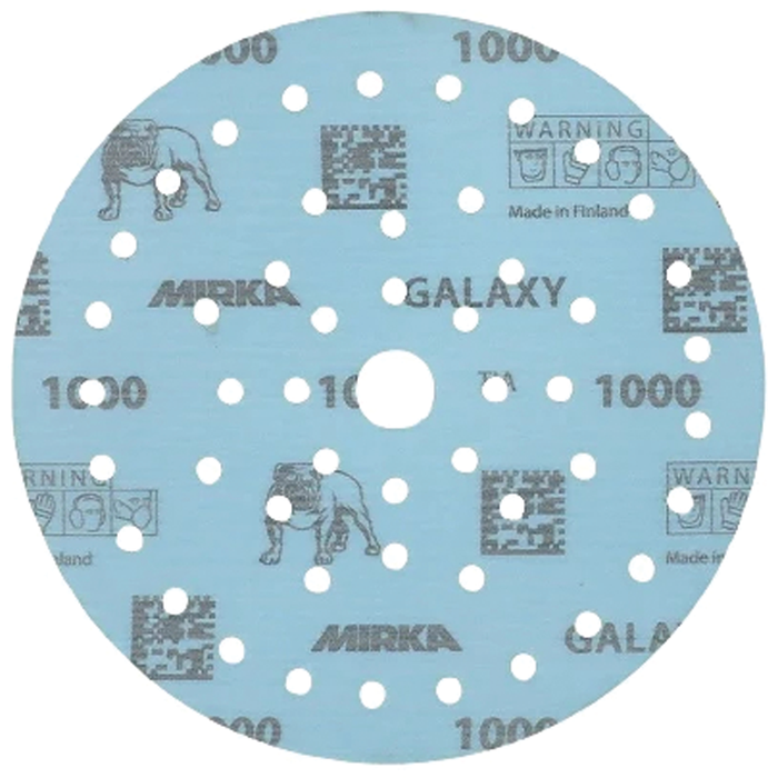 Mirka FY-6MF-800 Galaxy Dust Free Multi-Fit Grip Discs, 6", Grade 800, 50/pk