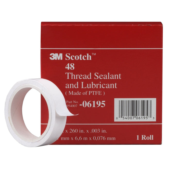 3M Thread Sealant & Lubricant "Tape" 1/2" X 260" Length