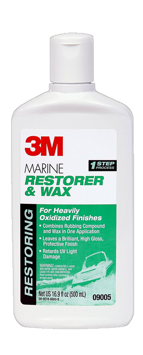 3M Restorer & Wax 16.9 Fluid Ounces Bottle