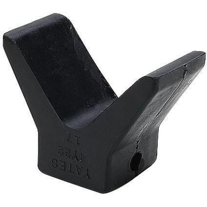 Seachoice 56251 Black Rubber Molded "Y" Bow Stop