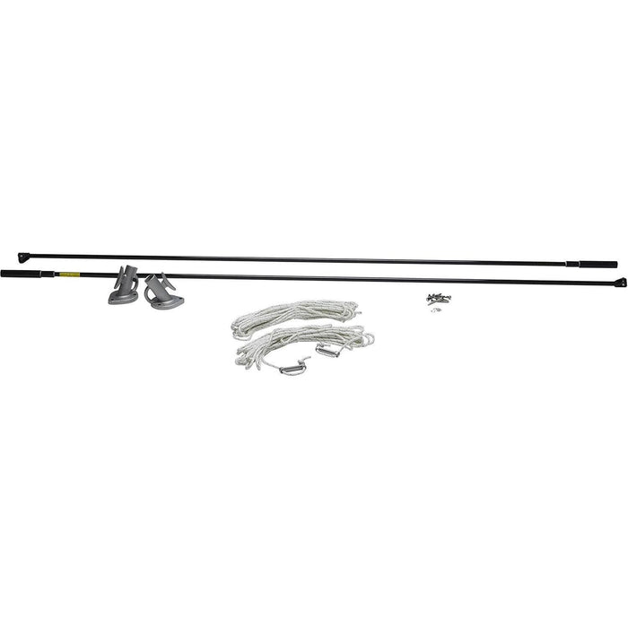 Seachoice DE3106S 79731 Mooring Whip 1 Pair Black, 8'