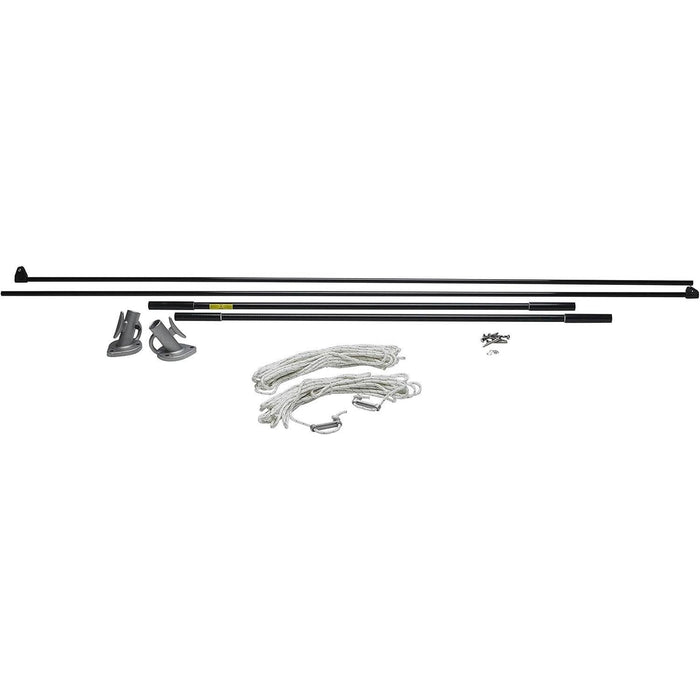 Seachoice DE3126S 79733 Mooring Whip 1 Pair Black, 12'