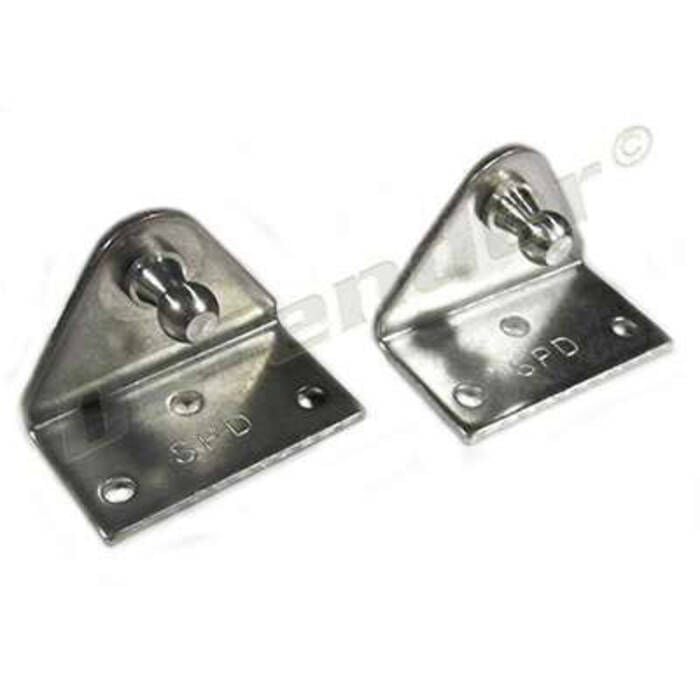 Taylor Made Products 1883 Stainless Gas Lift Hardware, Angled Mount Bracket, Pair