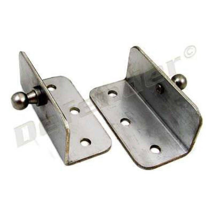 Taylor Made Products 1888 Stainless Gas Lift Hardware, Angled Mount Bracket w/Ball Stud
