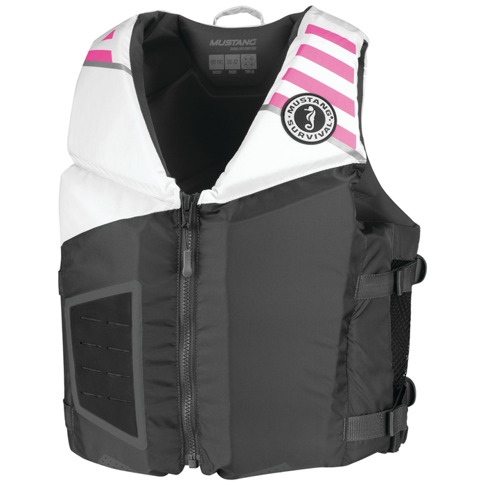 Mustang Survival MV360002-821-0 – Young Adult REV Foam Vest - 88 to 110 lb - Grey/Light Grey