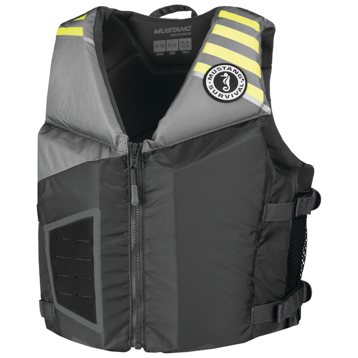Mustang Survival MV360002-821-0 – Young Adult REV Foam Vest - 88 to 110 lb - Grey/Light Grey
