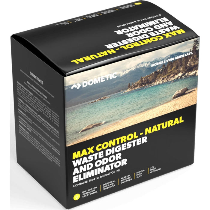 Dometic 9620000729 Max Control-Natural Holding Tank Treatment, 4 oz. 6 pk