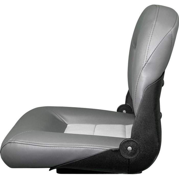 Tempress 54675 Navistyle Low-Back Boat Seat, Charcoal/Grey