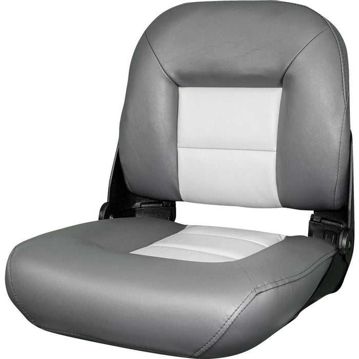 Tempress 54675 Navistyle Low-Back Boat Seat, Charcoal/Grey