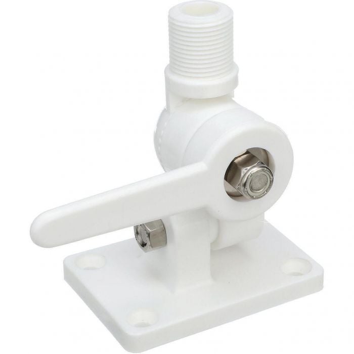 Seachoice 19501 4-Way Nylon Antenna Ratchet Mounting Kit, White Finish