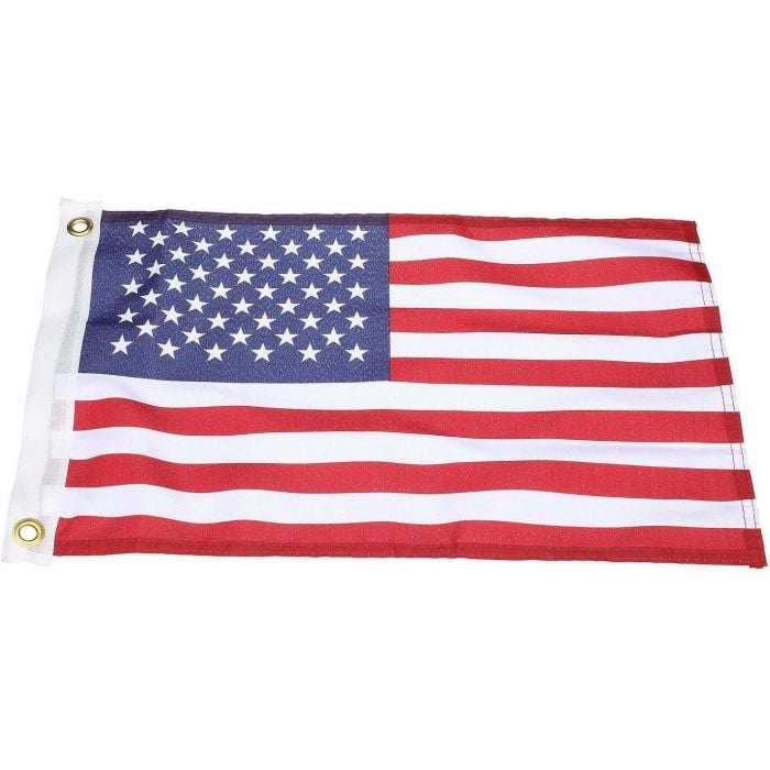 Seachoice 78201 12" x 18" Nylon Print Dyed U.S. Flag (Restricted from sale into, MN)