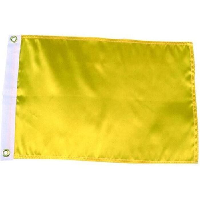 Seachoice 78261 12" x 18" Nylon Print Dyed Solid Yellow Flag