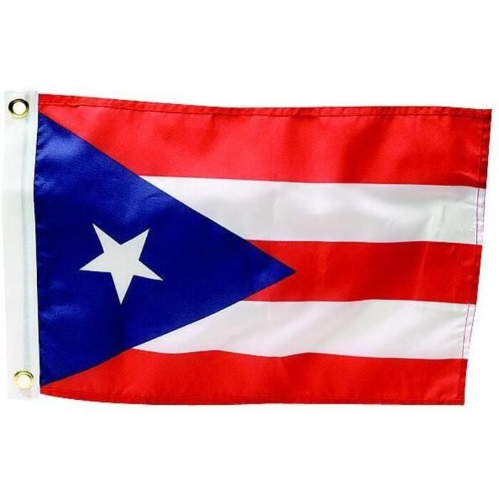 Seachoice 78281 12" x 18" Nylon Print Dyed Puerto Rico Flag