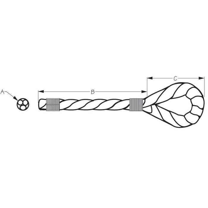 Sea Dog 301110020WH-1 Premium Twisted Three-Strand Nylon Dock Line