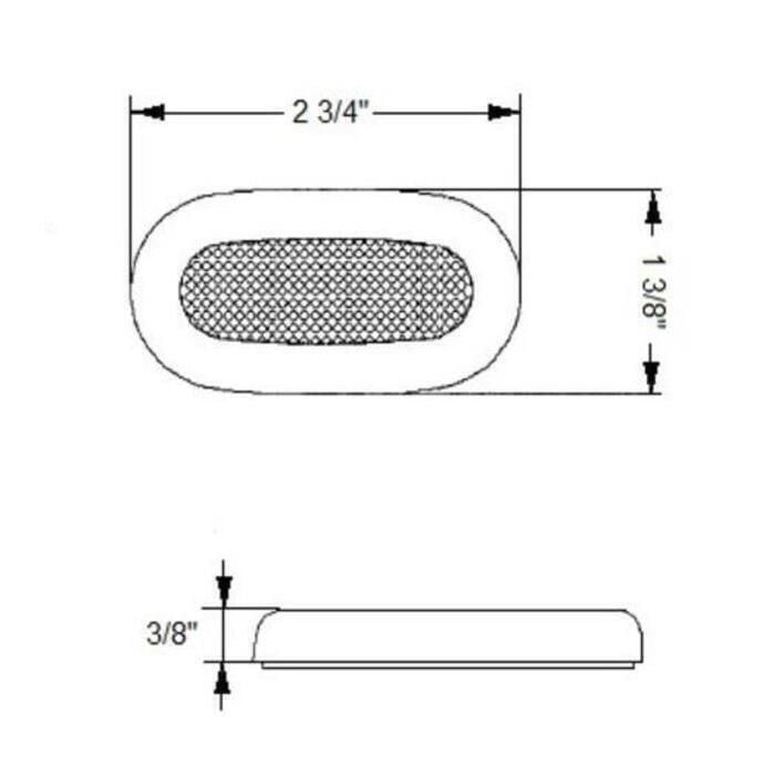 Scandvik 41362P LED 12V Surface Mount Courtesy Light