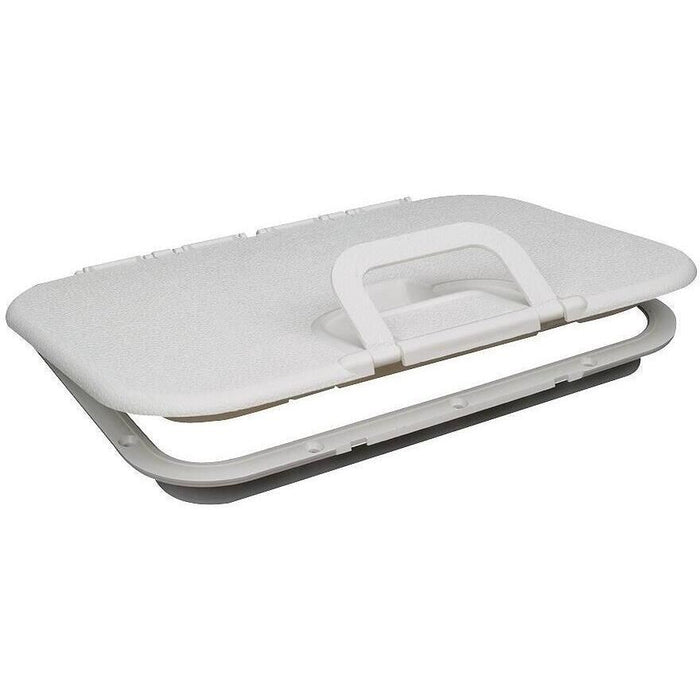 Seachoice 39181 Polypropylene Offshore Hatch 7-3/8 Inch x 11-1/8 Inch ID White
