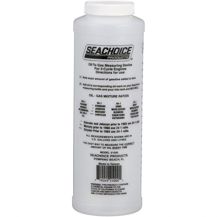 Seachoice 21000 2-Cycle Engine, Oil to Gas Measuring Container, 32 Oz., Wide Mouth Bottle