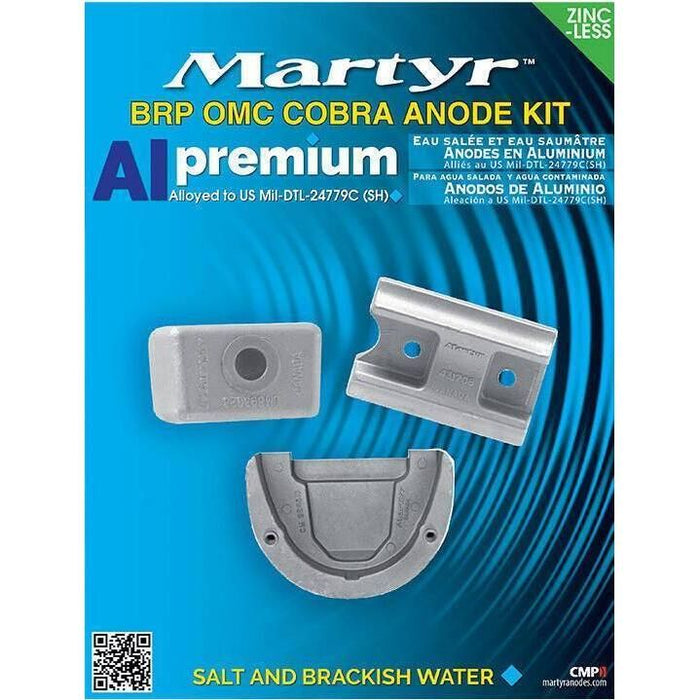 Martyr CMCOBRAKITA BRP OMC Anode Kit, Aluminum