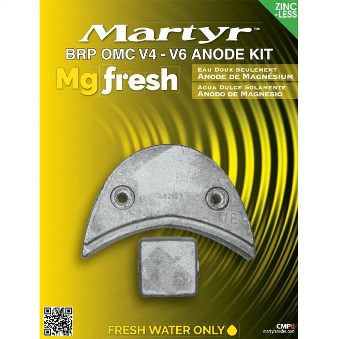 Martyr CMOMCV4V6KITM BRP OMC Johnson/Evinrude HP Anode Kit, Magnesium
