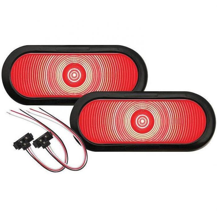 Seachoice TLL002RKSCH 53011 One Series LED 6" Oval Light Kit, 1 pr.