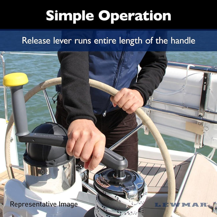 Lewmar 29140040 One Touch 8" Winch Handle, Single Grip