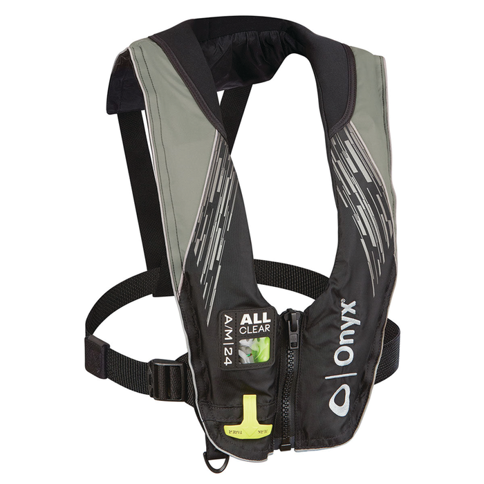 Kent 132200-701-004-21 Onyx A/M-24 All-Clear Auto/Manual Inflatable Life Jacket, Grey