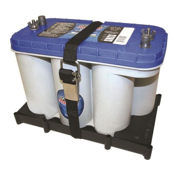 TH Marine NBH-31-SSC-OPT T-H Marine Battery Holder Tray for Optima Batteries, D27M & D31M