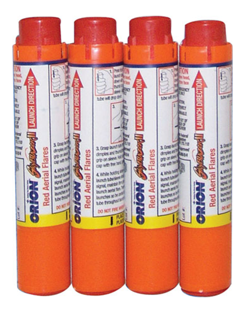 Orion 859 Skyblazer-4 Red Aerial Signals w/Storage Bag, 4/Pk