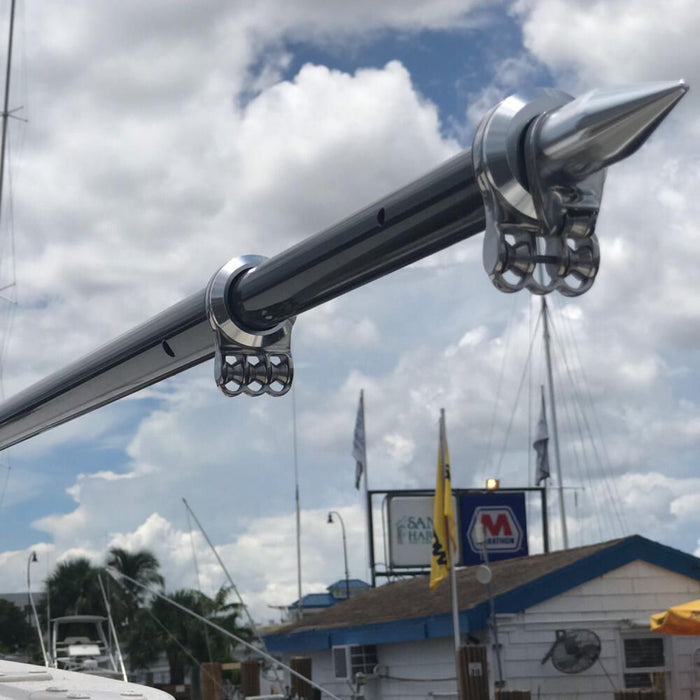 Taco Metals OT-3160CF Taco Carbon Fiber Tele-Outrigger Pole, 16', 1 pr.