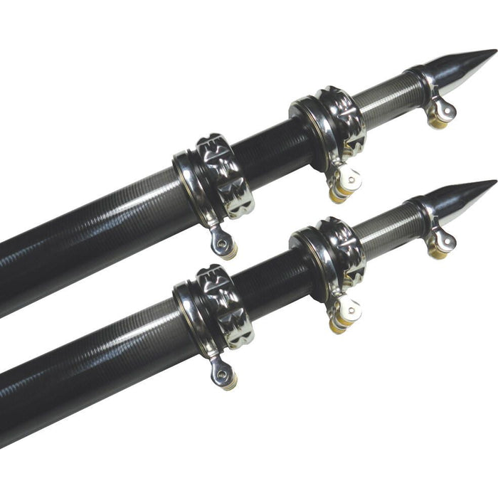 Taco Metals OT-4200CF Taco Carbon Fiber Tele-Outrigger Pole, 20', 1 pr.
