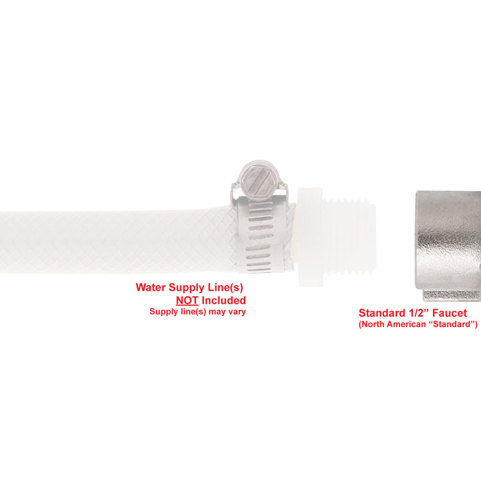 Ambassador Marine P56-0190-SS Water Inlet, with Cap (316 Stainless Steel)