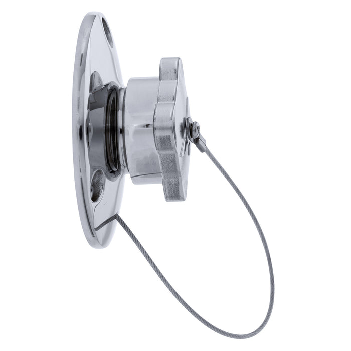 Ambassador Marine P56-0200-SS Water Outlet, with Cap (316 Stainless Steel)