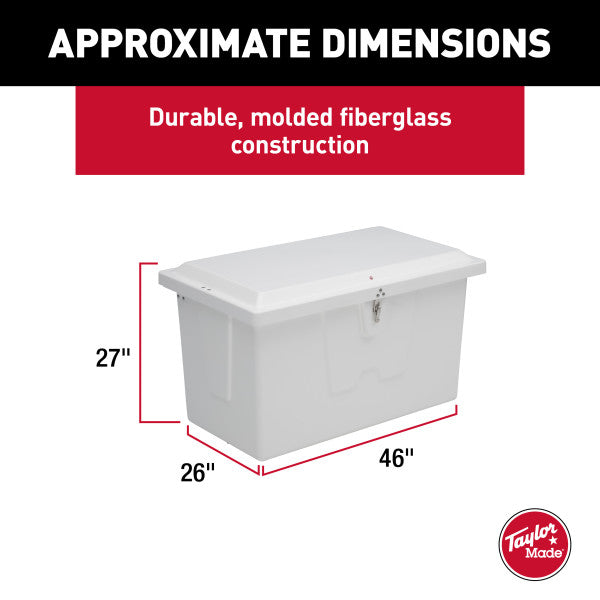 Taylor Made Stow N’ Go Fiberglass Dock Boxes - Durable Storage Solutions for Marine Enthusiasts
