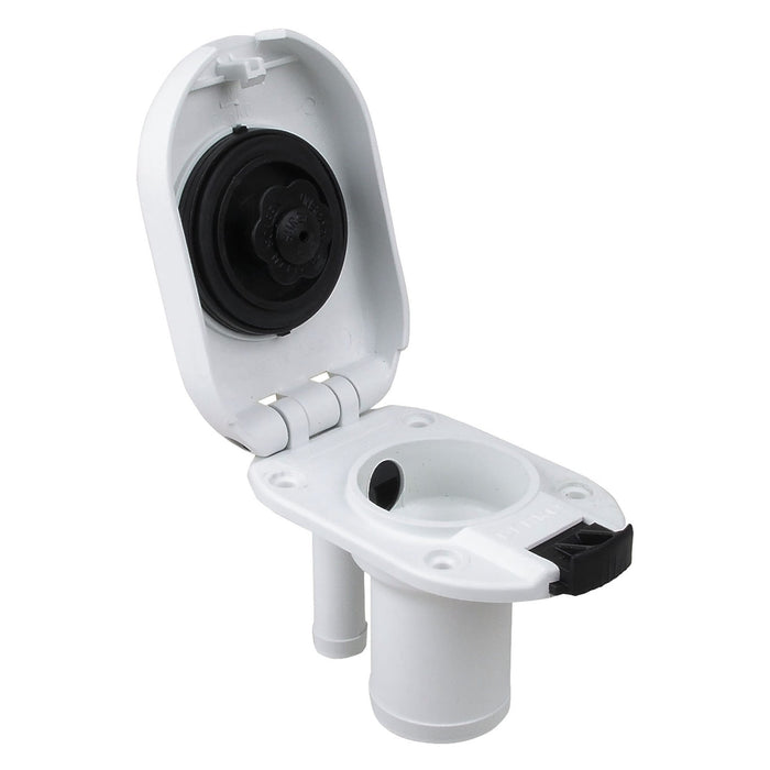 Perko 1319DPGWHT White Plastic Gas Fill & Tank Vent w/Straight Neck