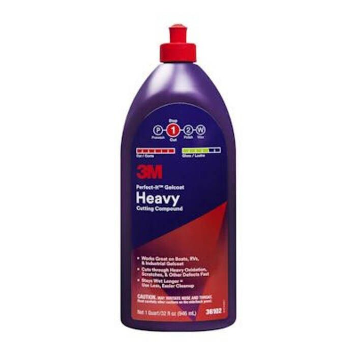 3M 051131-36102 Perfect-It Gelcoat Heavy Cutting Compound, Qt.
