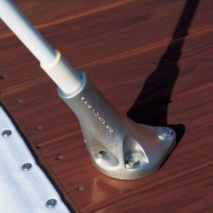 Taylor Made MW.140 Standard Mooring Whips, 1-Pair, Fixed 60 Deg Angle Base, for Boats Up to 24'-28'