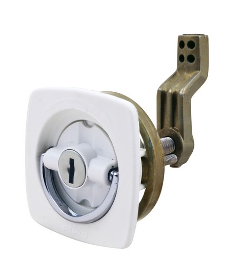 Perko 0931DP1WHT 2-1/2 X2-1/2 White Flush Loc
