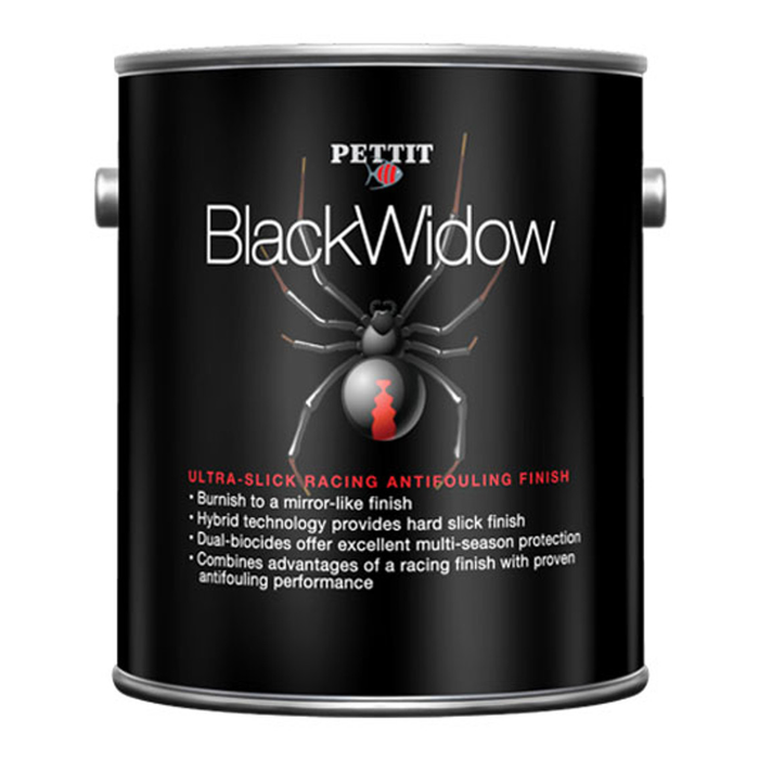 Pettit 1186906 Black Widow Racing Finish, Black Gal., 2/case